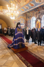 В Неделю 25-ю по Пятидесятнице епископ Софроний совершил Литургию в храме вмч. Димитрия Солунского села Скородное