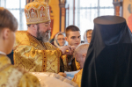 В Неделю 25-ю по Пятидесятнице епископ Софроний совершил Литургию в храме вмч. Димитрия Солунского села Скородное