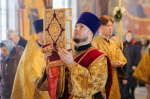 В Неделю 25-ю по Пятидесятнице епископ Софроний совершил Литургию в храме вмч. Димитрия Солунского села Скородное