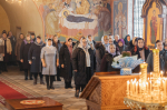 В Неделю 25-ю по Пятидесятнице епископ Софроний совершил Литургию в храме вмч. Димитрия Солунского села Скородное