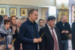 Епископ Софроний и благочинные епархии молились за Рождественским молебном в городе Белгороде
