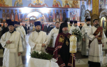 В субботу по Рождестве Христовом епископ Софроний совершил Божественную литургию в городе Строитель