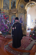 В день отдания праздника Рождества Христова епископ Софроний совершил Божественную литургию с духовенством приграничья