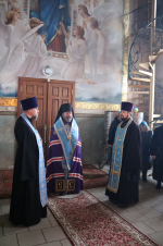 Епископ Софроний совершил всенощное бдение в канун праздника Сретения Господня
