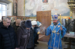 Епископ Софроний совершил всенощное бдение в канун праздника Сретения Господня