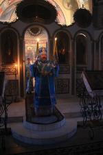 Епископ Софроний совершил всенощное бдение в канун праздника Сретения Господня