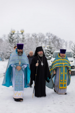 В праздник Сретения Господня епископ Софроний совершил Литургию в городе Строитель