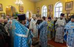 В праздник Сретения Господня епископ Софроний совершил Литургию в городе Строитель