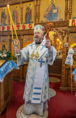 В праздник Сретения Господня епископ Софроний совершил Литургию в городе Строитель