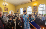 В праздник Сретения Господня епископ Софроний совершил Литургию в городе Строитель