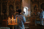 В день празднования Иверской иконы Божией Матери епископ Софроний совершил Литургию в Знаменском храме села Красный Куток
