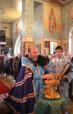 В канун праздника Благовещения Пресвятой Богородицы епископ Софроний совершил всенощное бдение