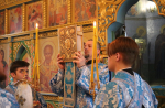 В канун праздника Благовещения Пресвятой Богородицы епископ Софроний совершил всенощное бдение