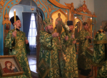 Епископ Софроний совершил всенощное бдение накануне праздника Входа Господня в Иерусалим