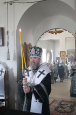 Епископ Софроний совершил Литургию Преждеосвященных Даров в Великий Понедельник