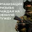 на фото военный и текст "Организация призыва граждан на военную службу". - Губкинский городской округ