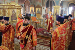Всенощное бдение в Спасо-Преображенском соборе г.Губкин